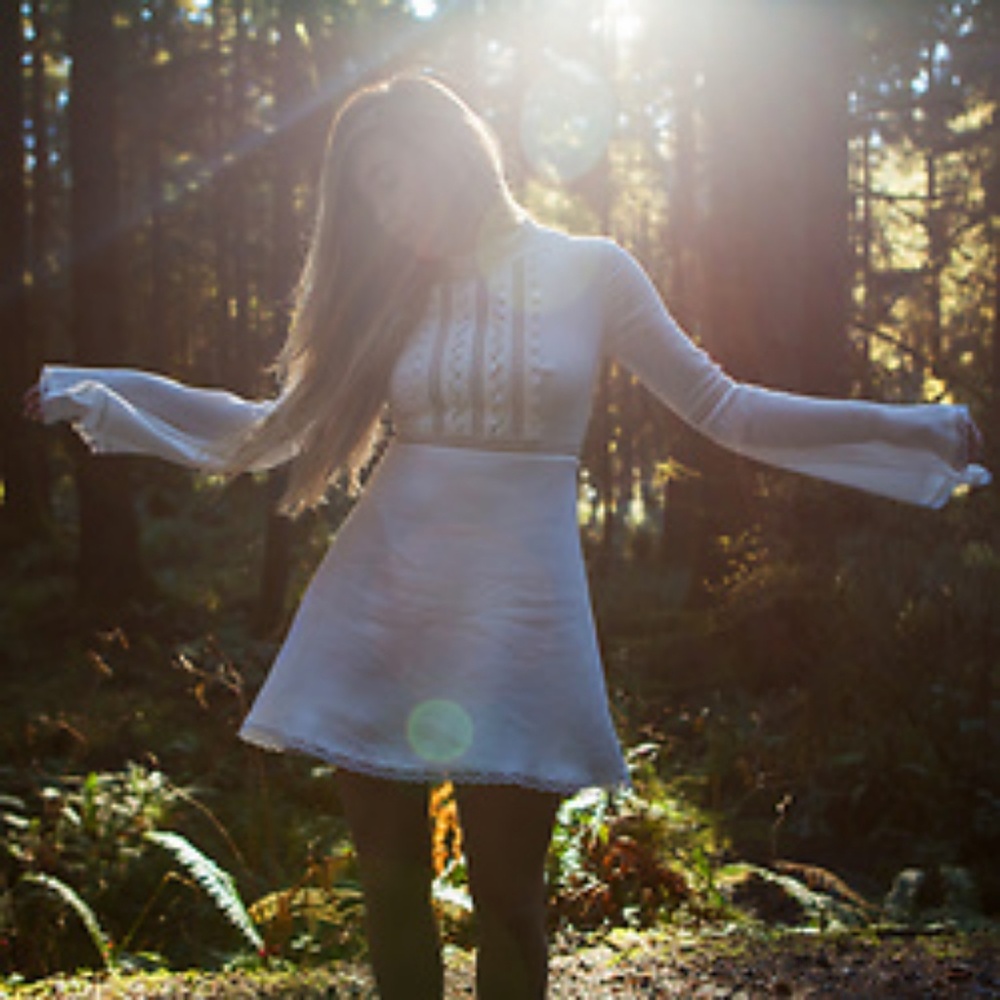 For Love And Lemons Willow Bell Sleeve Dress